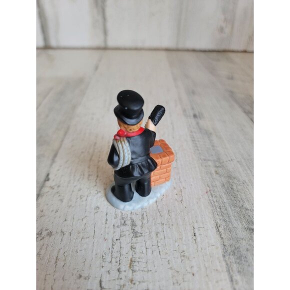 Lefton 1990 chimney sweeper man Village accessory Xmas - Picture 4 of 5